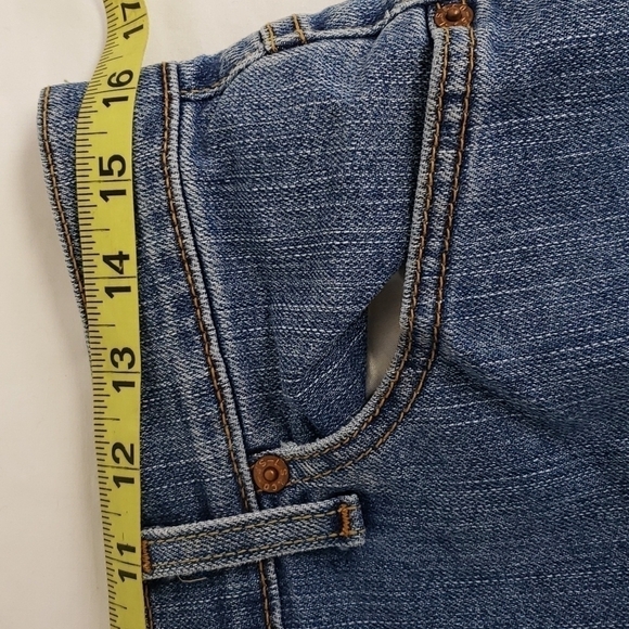 LEVI'S 512 Classic Slim Fit Tapered Leg 14S 11" High Rise 32x29 VGUC - Picture 6 of 11
